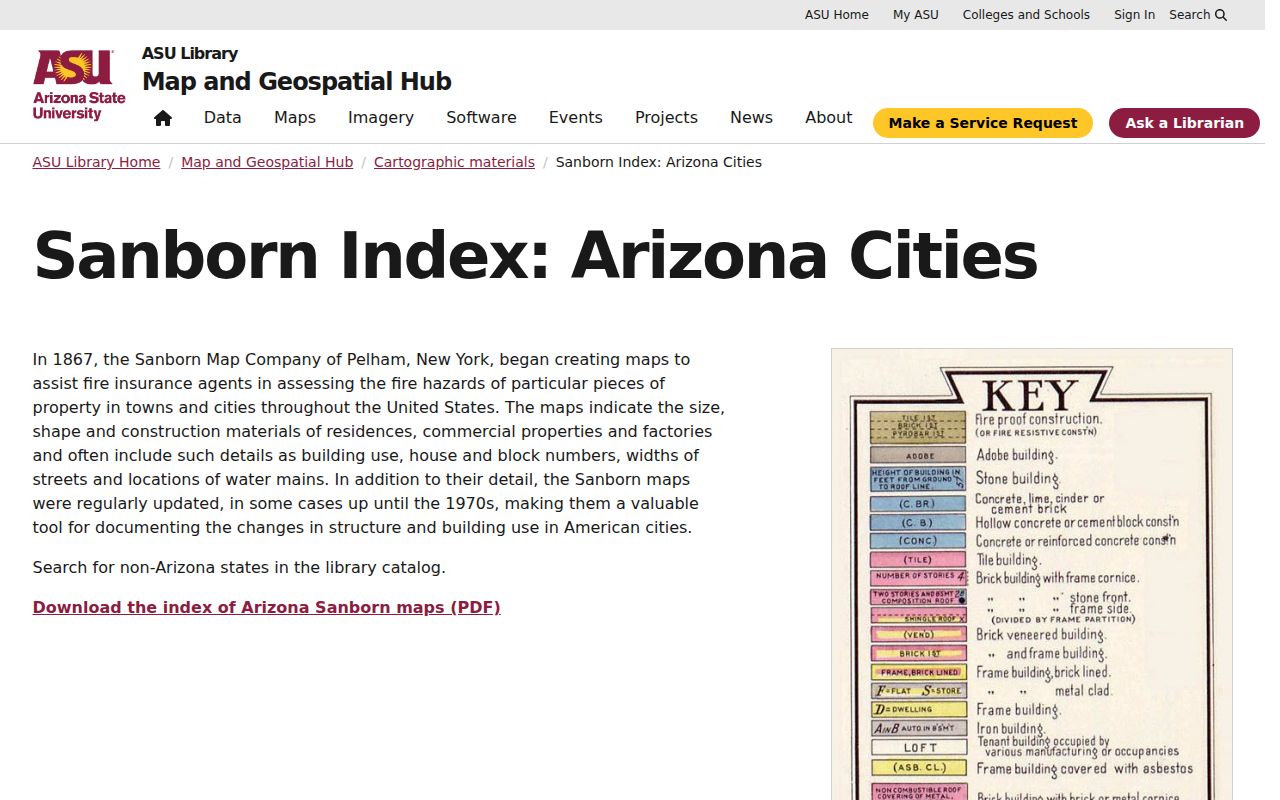 Tempe city directory research with ASU Sanborn map holdings