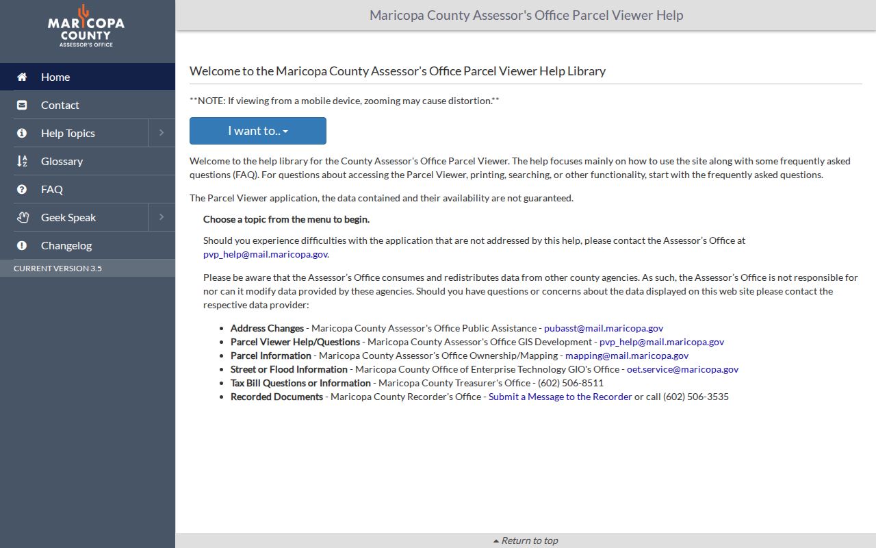 Tempe neighbors Parcel Viewer buffer and export help